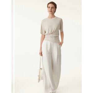 Brand New OGL Women's Size Small Sandwashed Crewneck Short Sleeve Tucked Tee